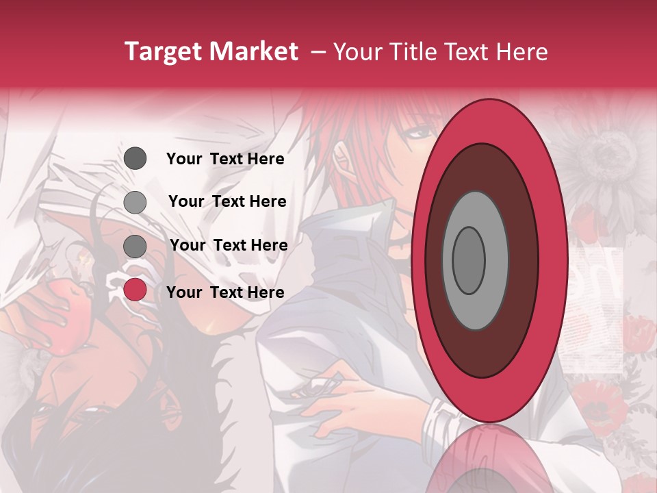 A Couple Of Anime Characters With Red Hair PowerPoint Template