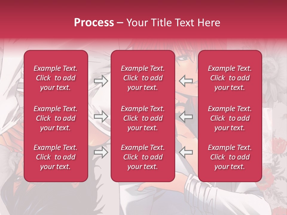 A Couple Of Anime Characters With Red Hair PowerPoint Template