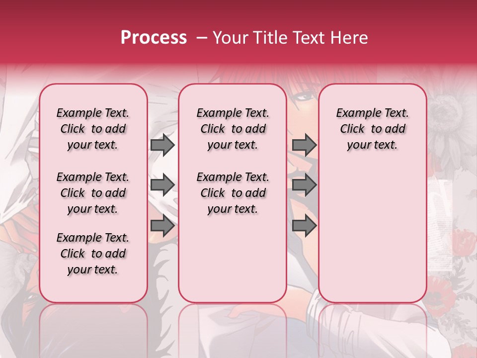A Couple Of Anime Characters With Red Hair PowerPoint Template