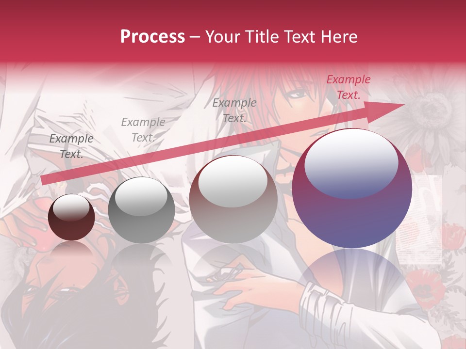A Couple Of Anime Characters With Red Hair PowerPoint Template