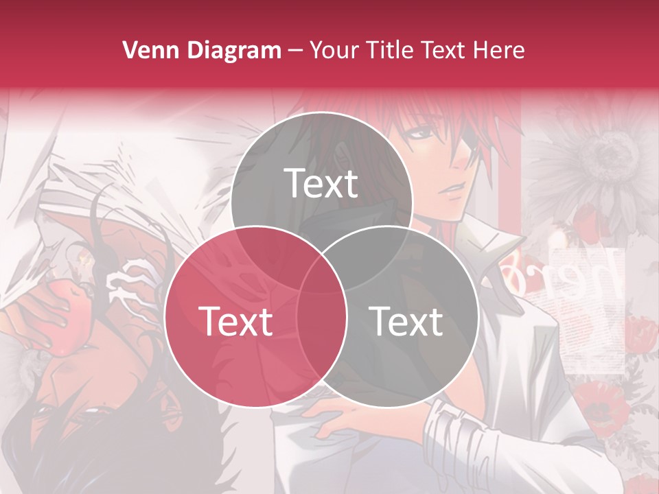 A Couple Of Anime Characters With Red Hair PowerPoint Template