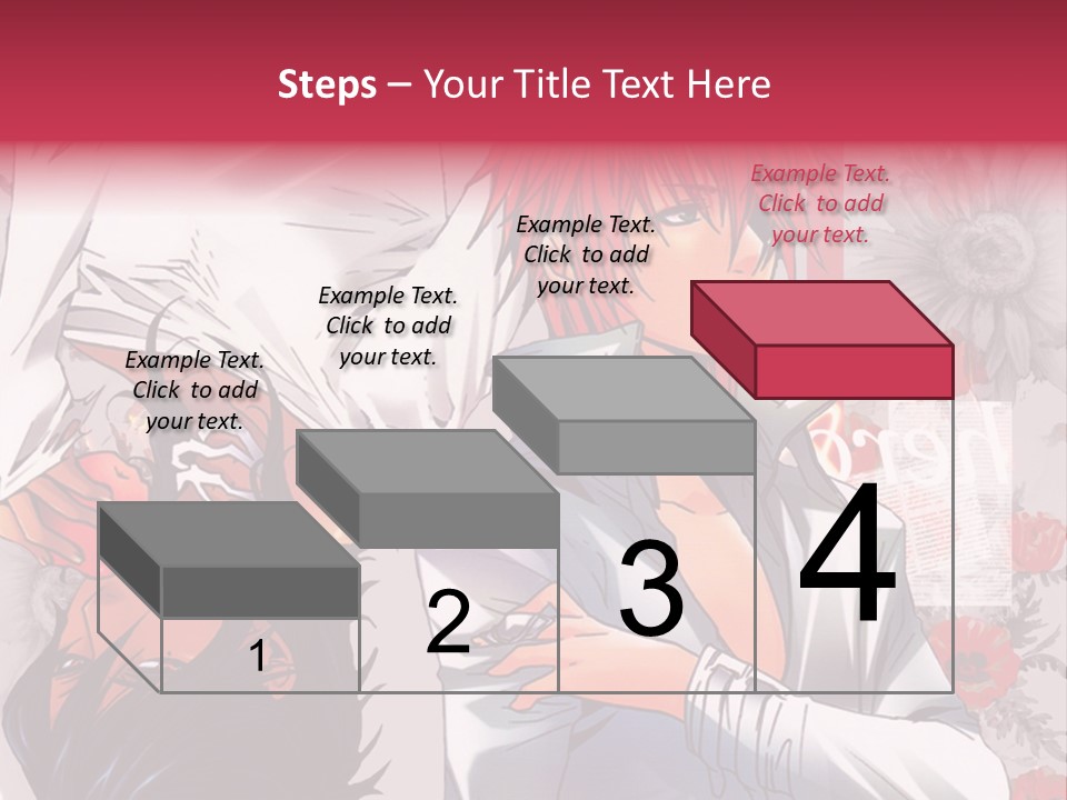 A Couple Of Anime Characters With Red Hair PowerPoint Template