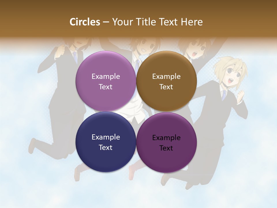 A Group Of People Jumping In The Air PowerPoint Template