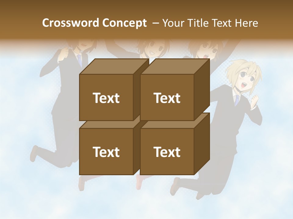 A Group Of People Jumping In The Air PowerPoint Template