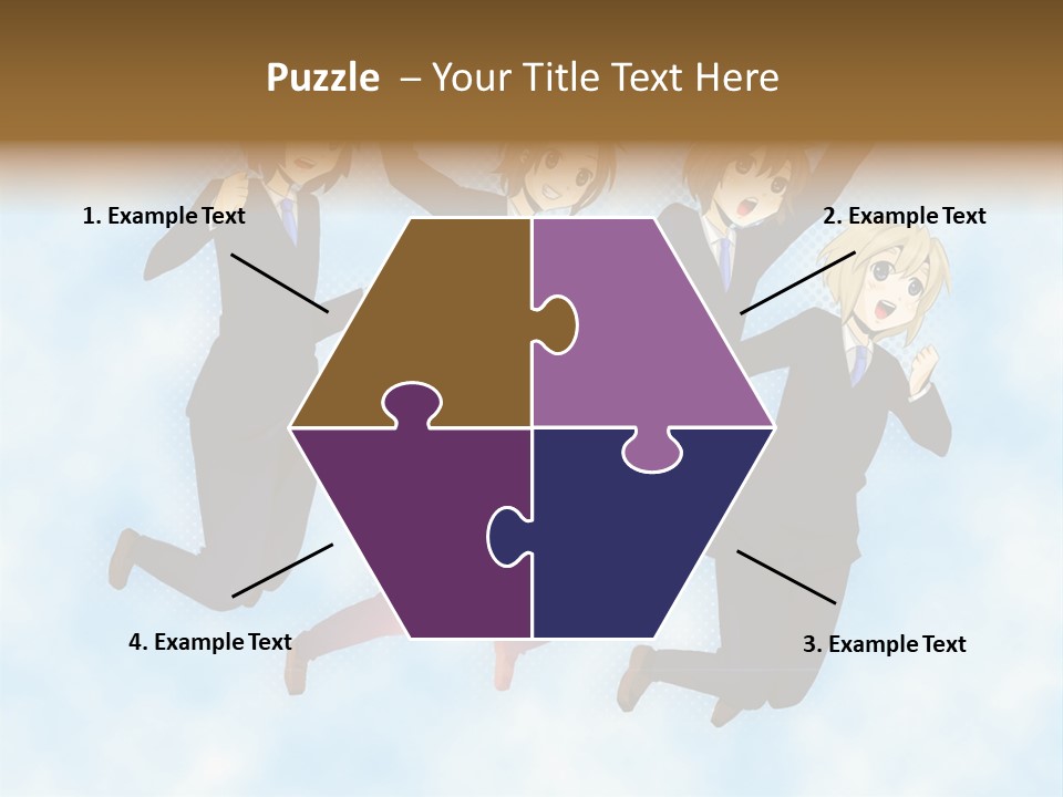 A Group Of People Jumping In The Air PowerPoint Template