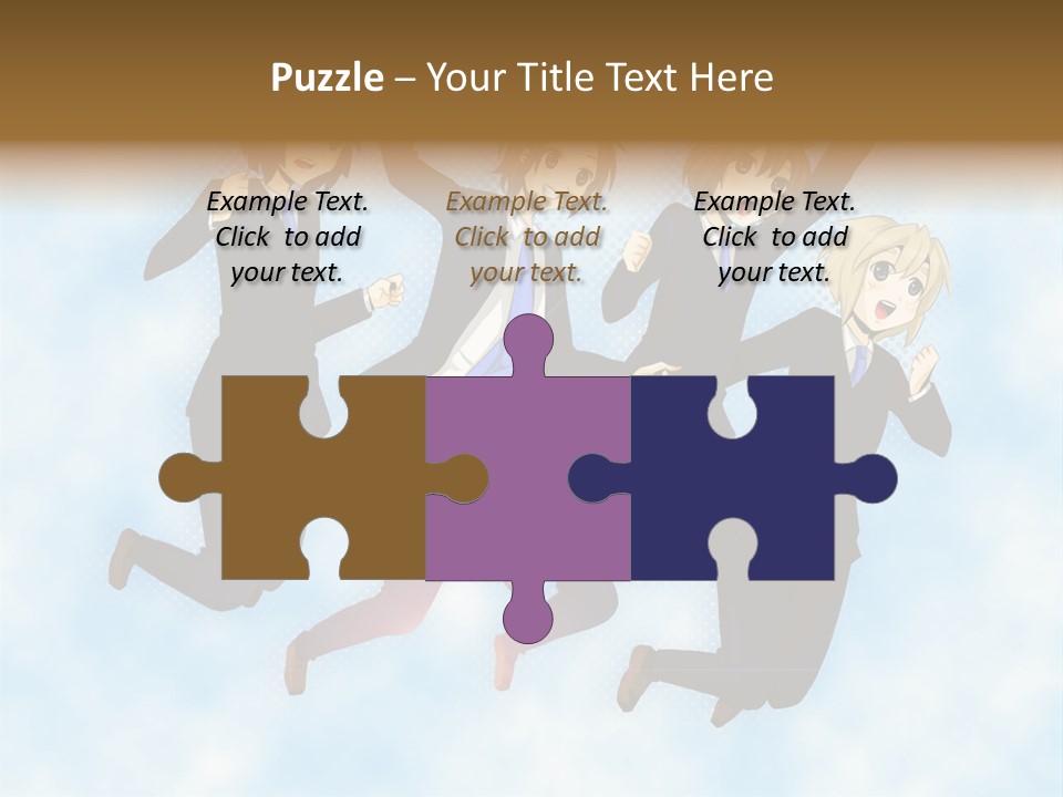 A Group Of People Jumping In The Air PowerPoint Template