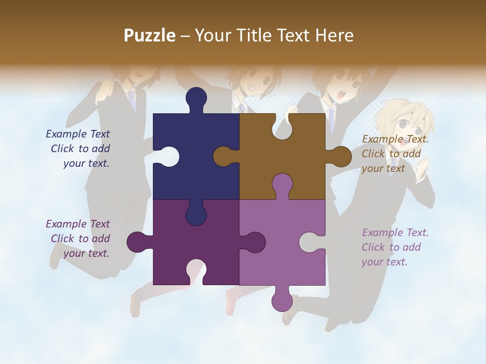 A Group Of People Jumping In The Air PowerPoint Template