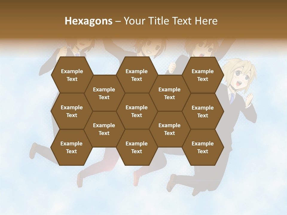 A Group Of People Jumping In The Air PowerPoint Template