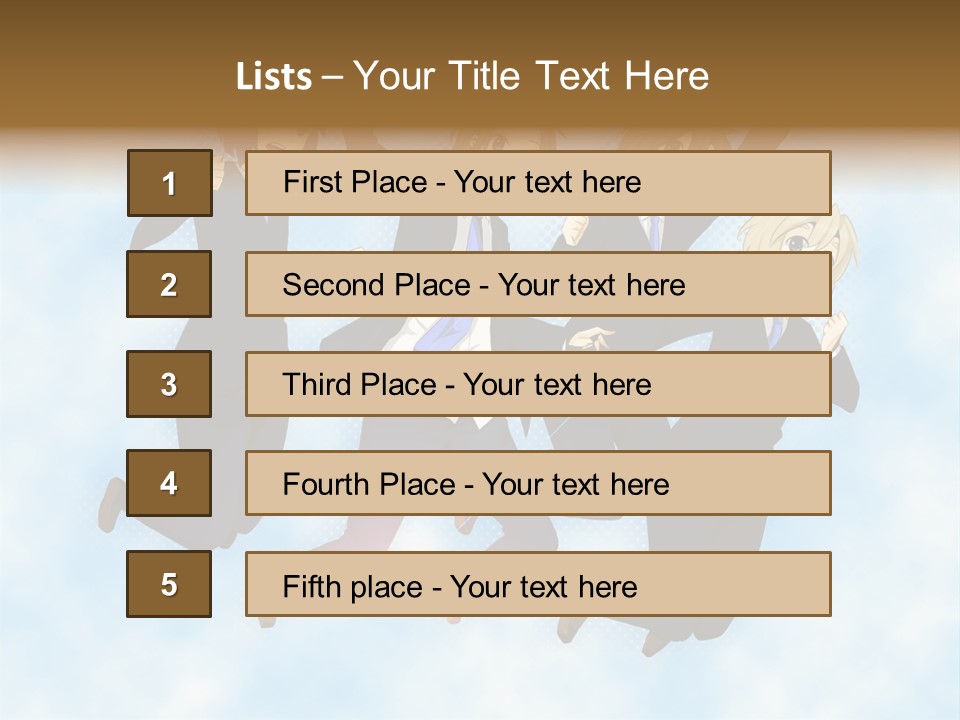 A Group Of People Jumping In The Air PowerPoint Template
