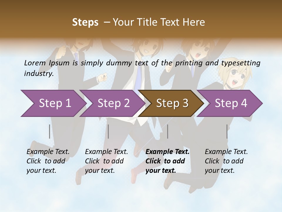 A Group Of People Jumping In The Air PowerPoint Template