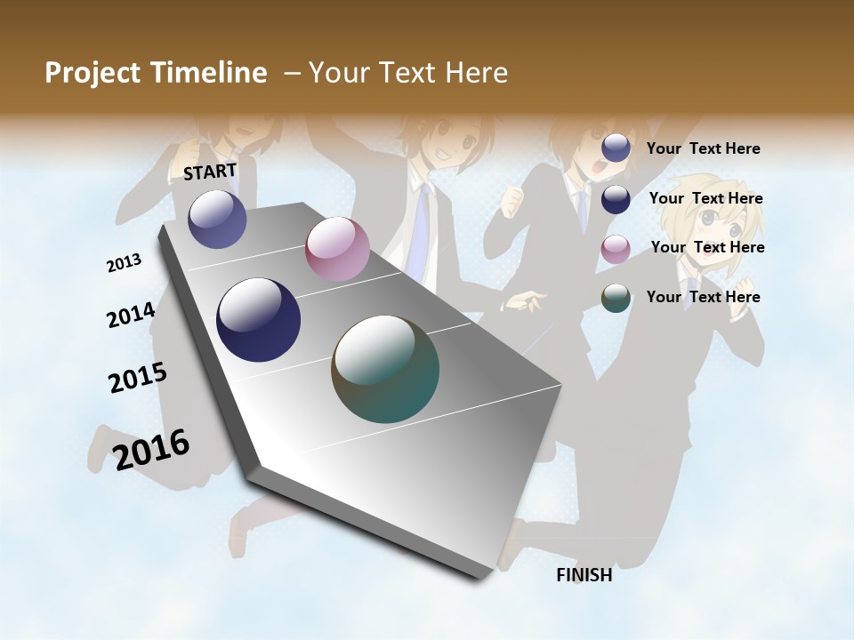 A Group Of People Jumping In The Air PowerPoint Template