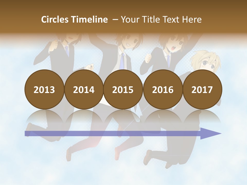 A Group Of People Jumping In The Air PowerPoint Template