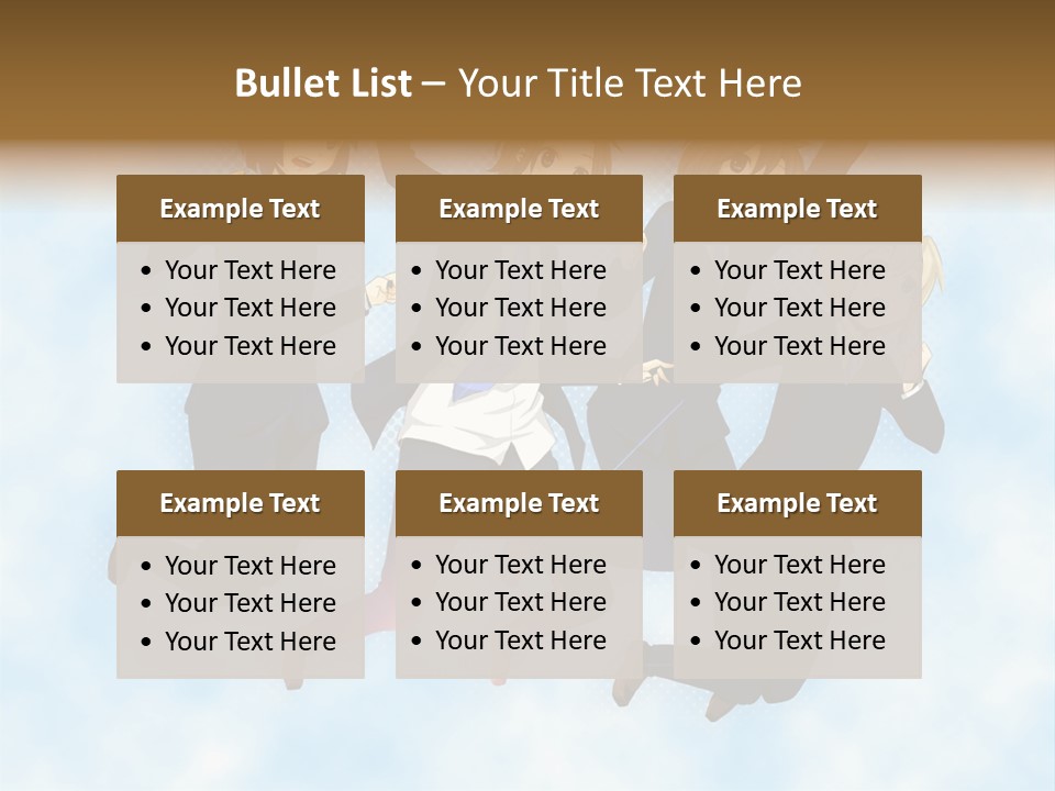 A Group Of People Jumping In The Air PowerPoint Template