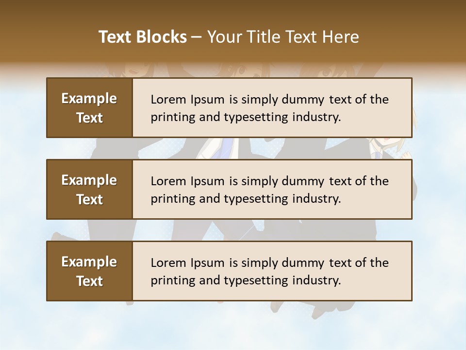 A Group Of People Jumping In The Air PowerPoint Template