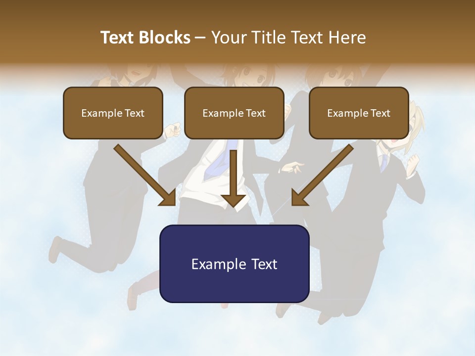 A Group Of People Jumping In The Air PowerPoint Template