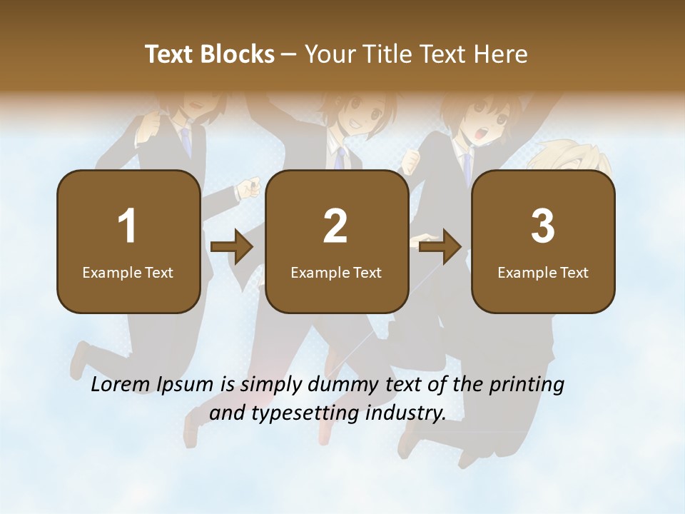 A Group Of People Jumping In The Air PowerPoint Template