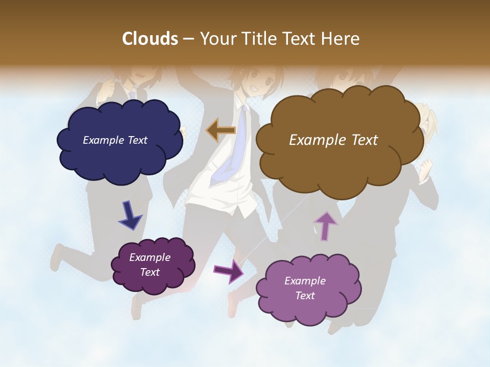 A Group Of People Jumping In The Air PowerPoint Template