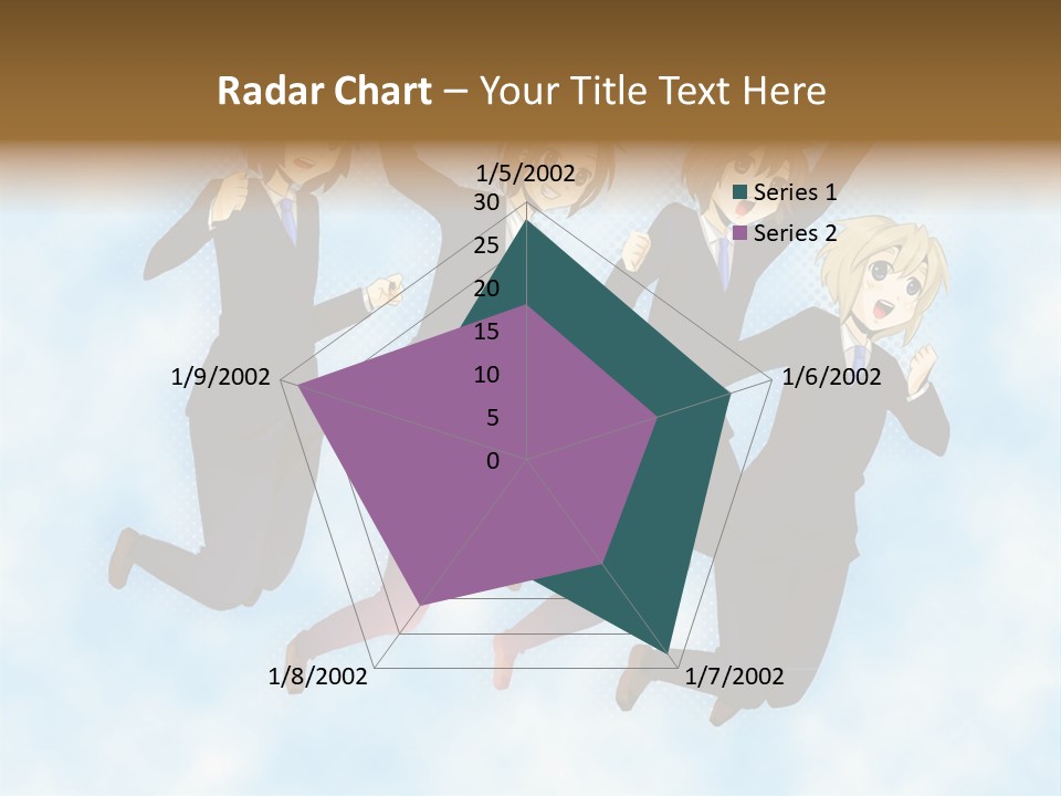 A Group Of People Jumping In The Air PowerPoint Template