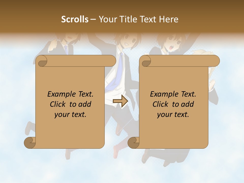 A Group Of People Jumping In The Air PowerPoint Template