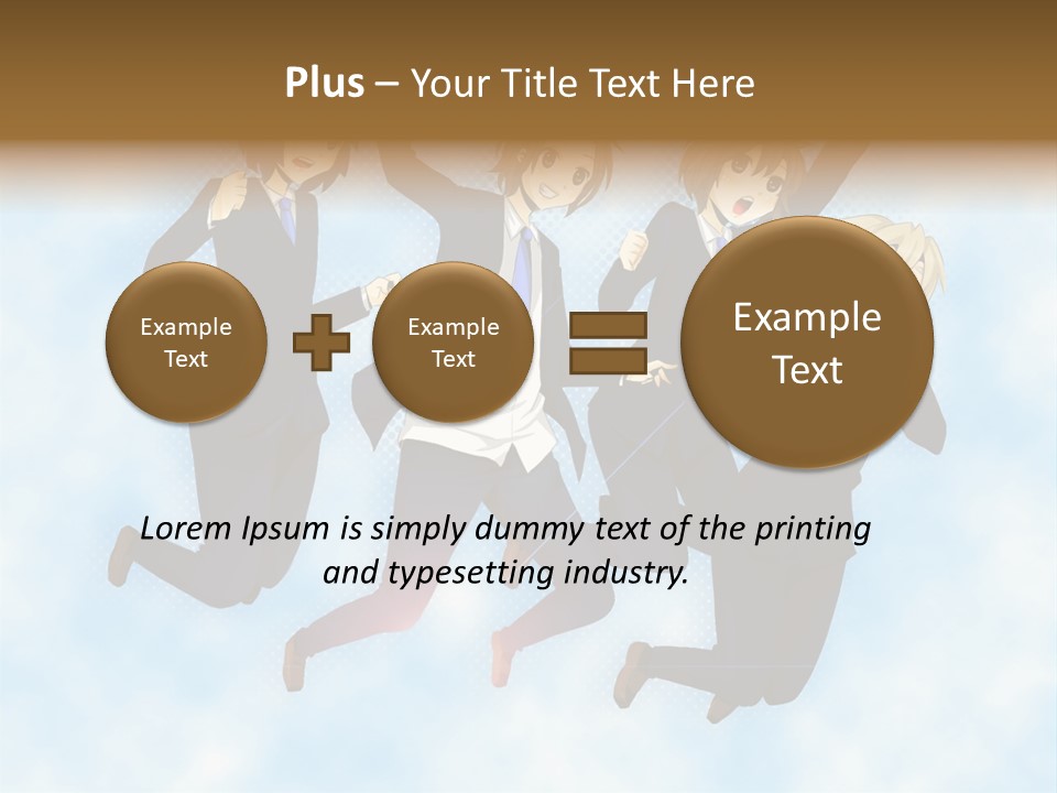 A Group Of People Jumping In The Air PowerPoint Template