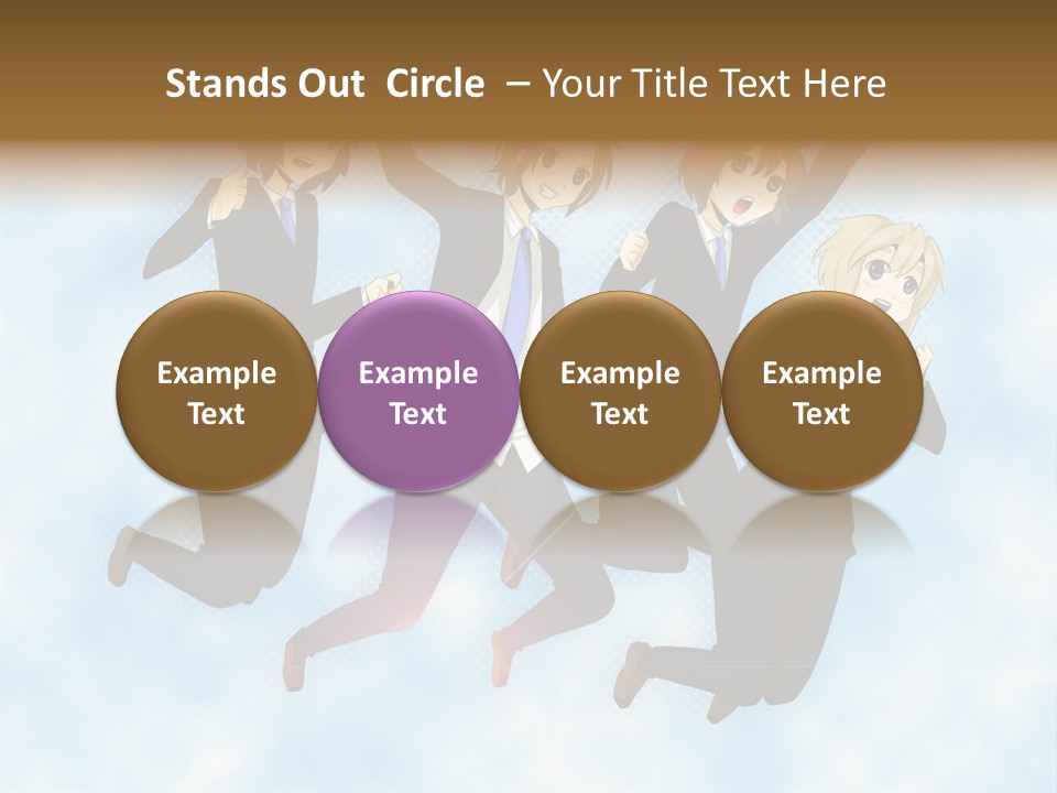 A Group Of People Jumping In The Air PowerPoint Template