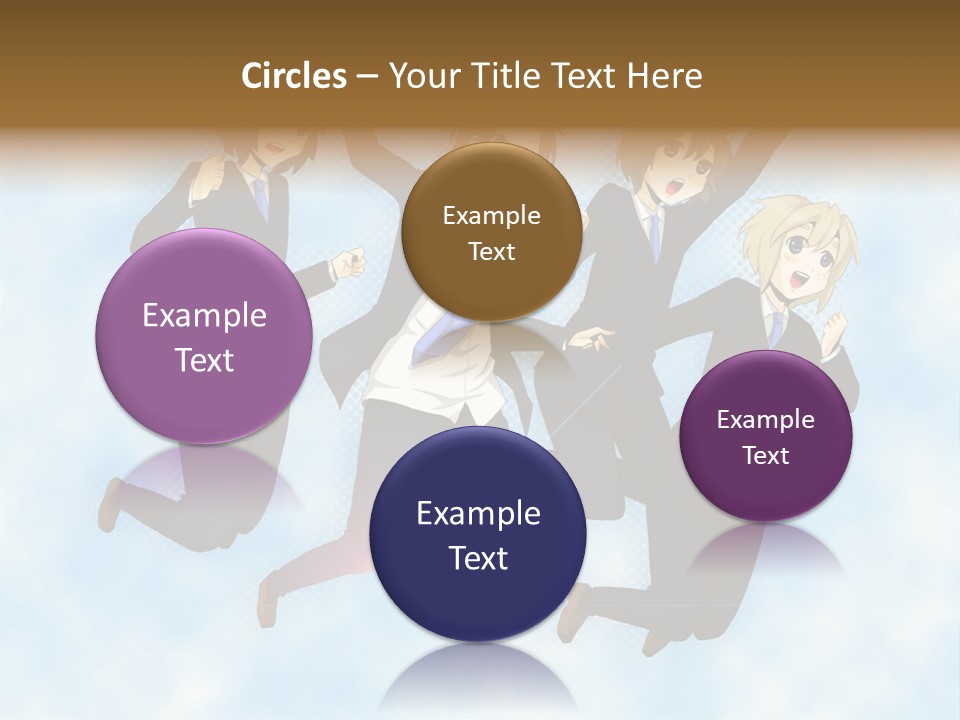 A Group Of People Jumping In The Air PowerPoint Template