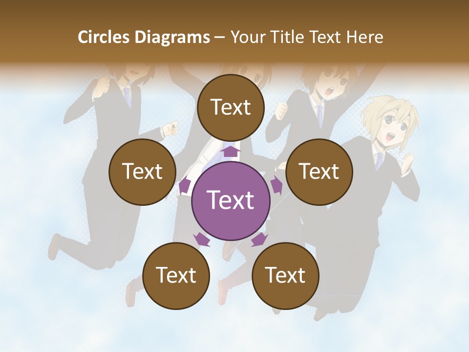 A Group Of People Jumping In The Air PowerPoint Template