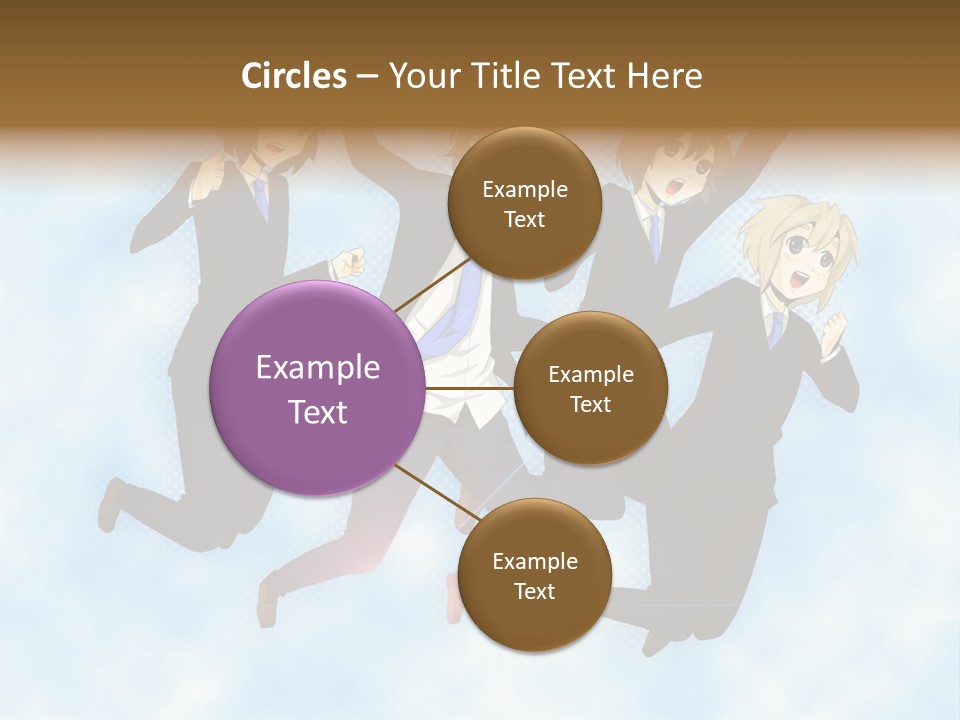 A Group Of People Jumping In The Air PowerPoint Template