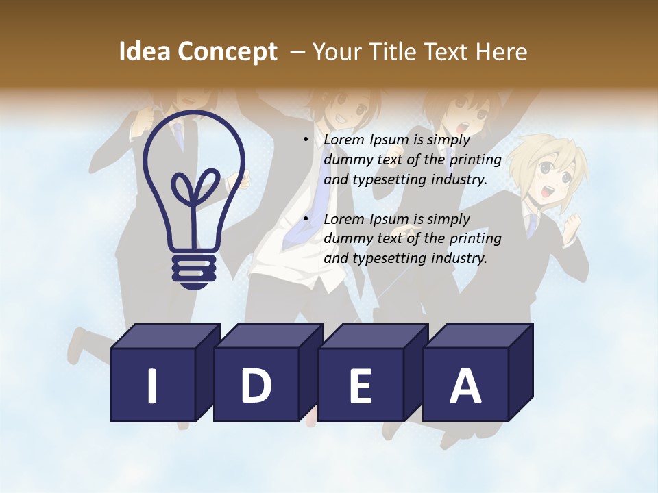 A Group Of People Jumping In The Air PowerPoint Template