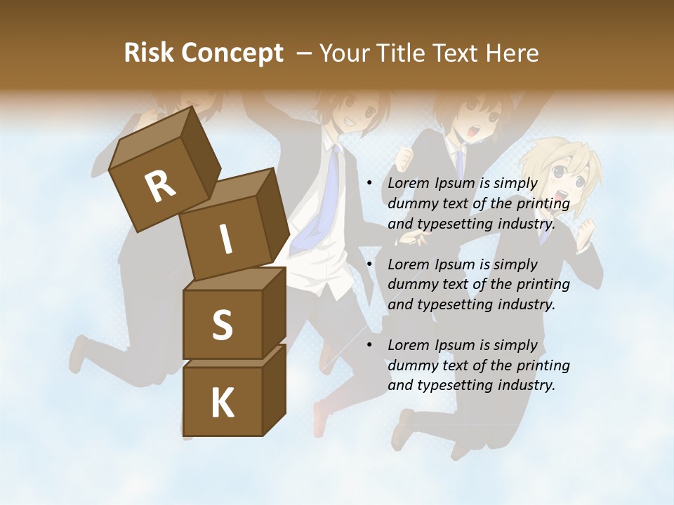 A Group Of People Jumping In The Air PowerPoint Template