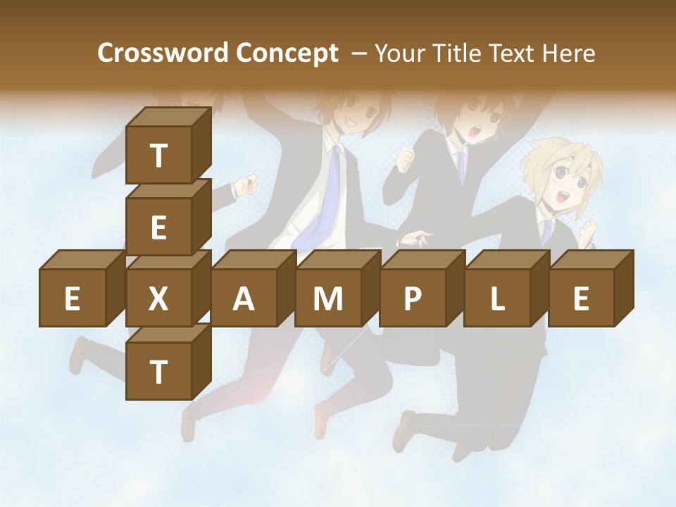 A Group Of People Jumping In The Air PowerPoint Template