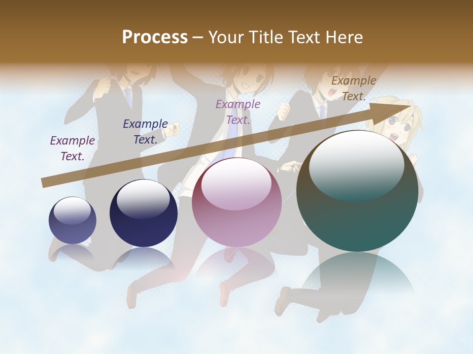 A Group Of People Jumping In The Air PowerPoint Template