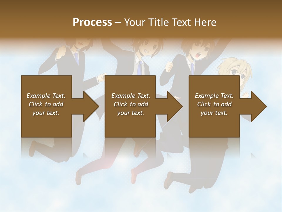 A Group Of People Jumping In The Air PowerPoint Template