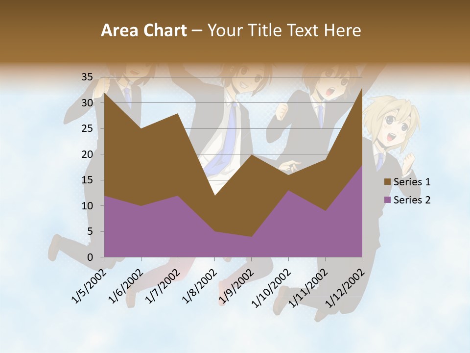 A Group Of People Jumping In The Air PowerPoint Template