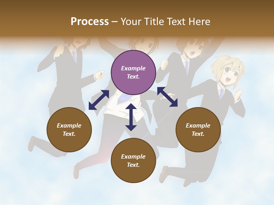 A Group Of People Jumping In The Air PowerPoint Template