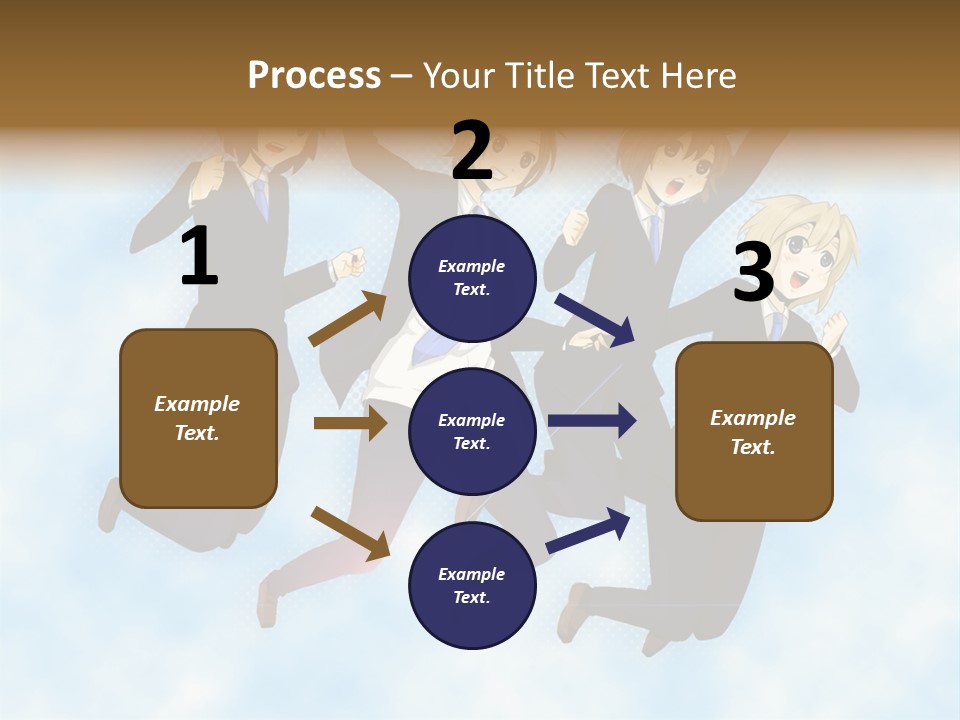 A Group Of People Jumping In The Air PowerPoint Template