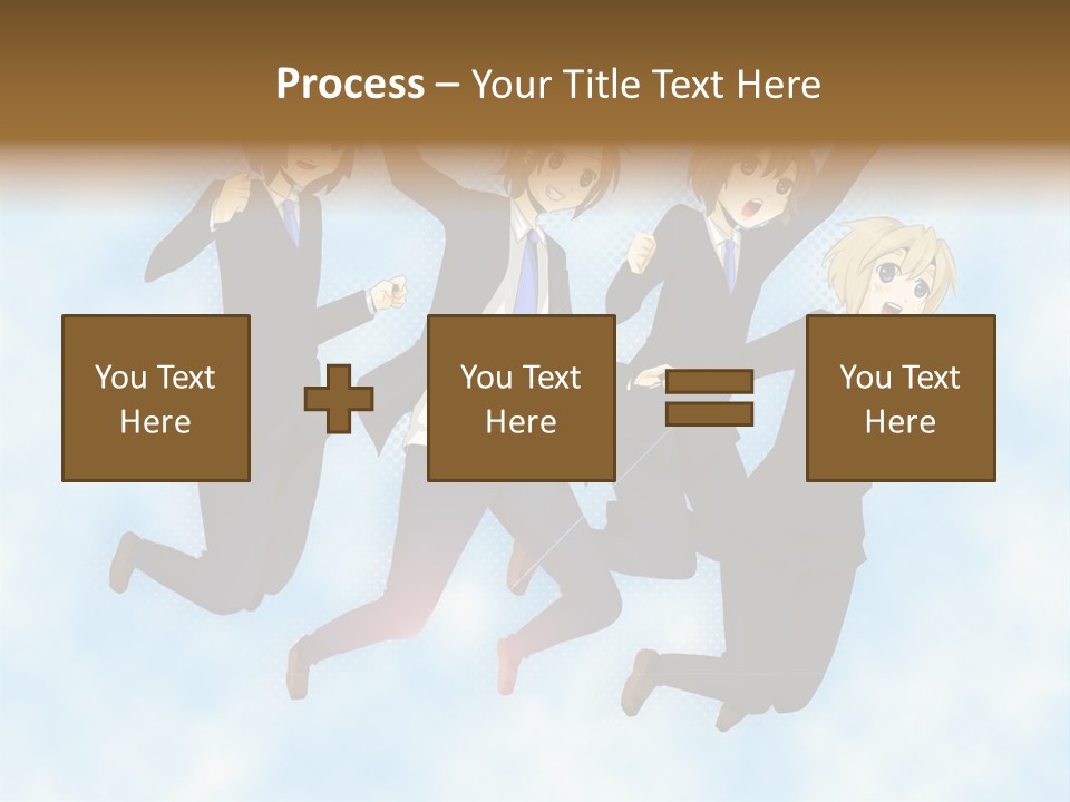 A Group Of People Jumping In The Air PowerPoint Template