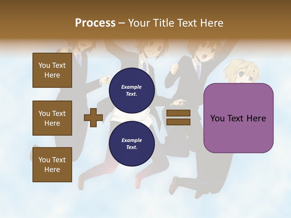 A Group Of People Jumping In The Air PowerPoint Template