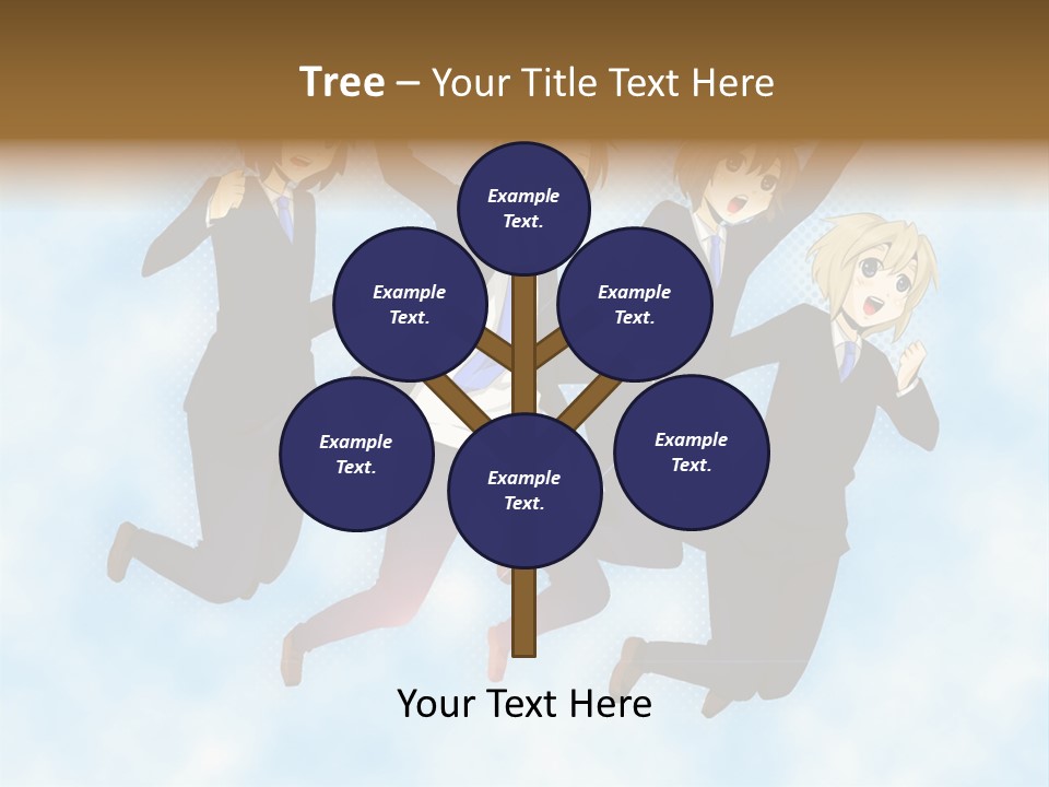 A Group Of People Jumping In The Air PowerPoint Template