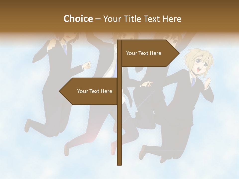 A Group Of People Jumping In The Air PowerPoint Template