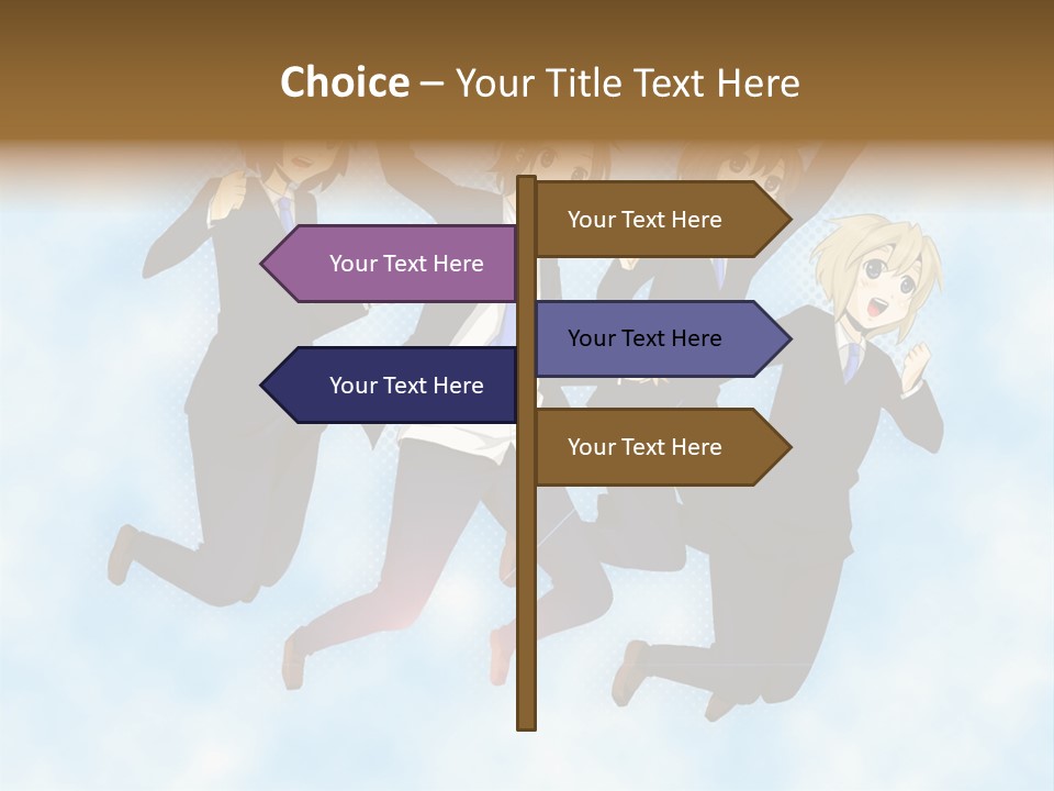 A Group Of People Jumping In The Air PowerPoint Template