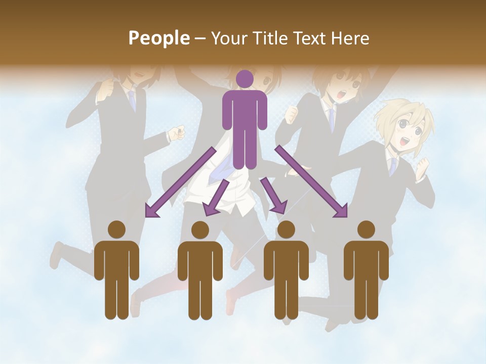 A Group Of People Jumping In The Air PowerPoint Template