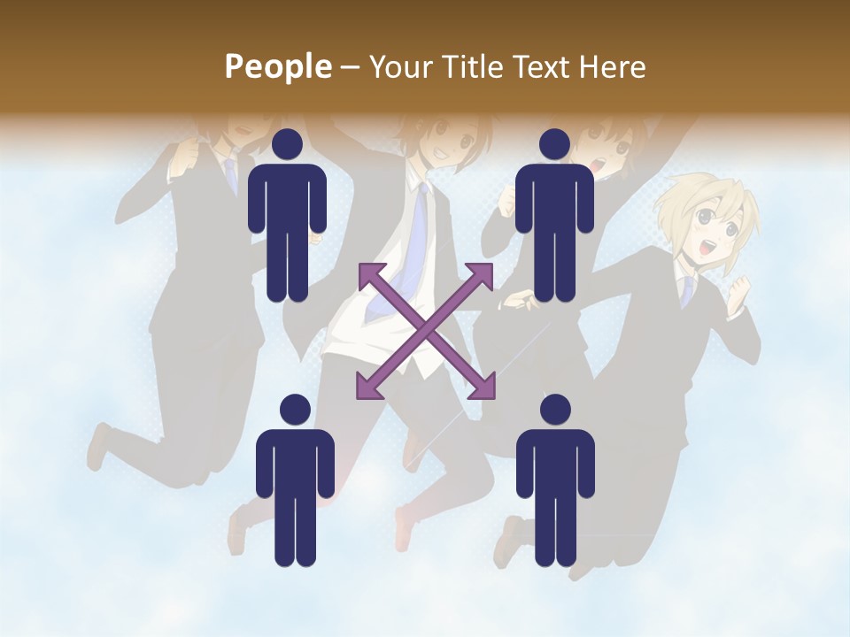 A Group Of People Jumping In The Air PowerPoint Template