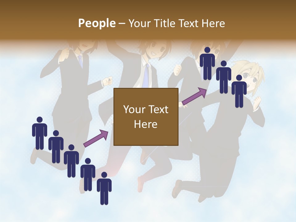 A Group Of People Jumping In The Air PowerPoint Template