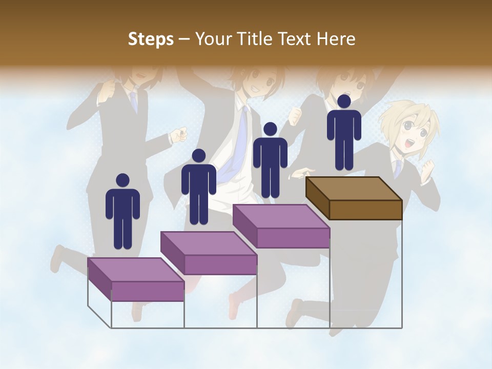 A Group Of People Jumping In The Air PowerPoint Template