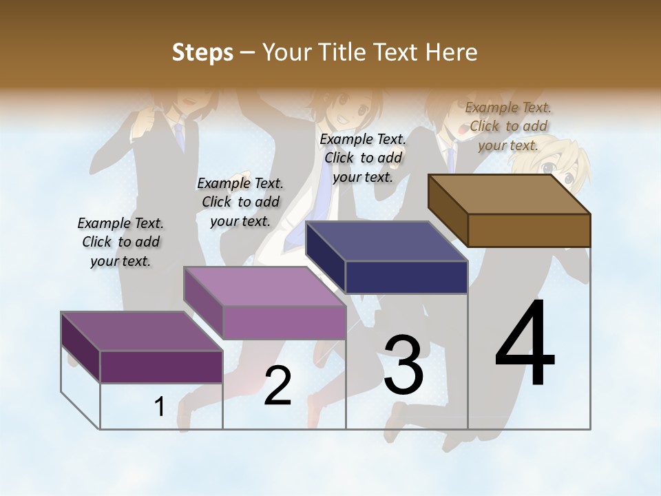 A Group Of People Jumping In The Air PowerPoint Template