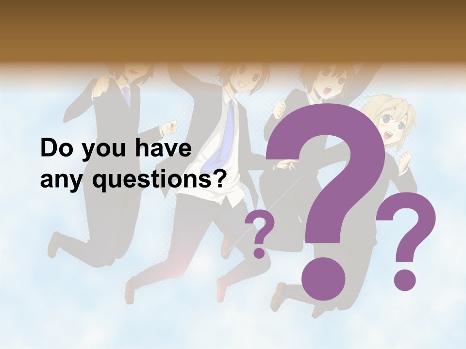 A Group Of People Jumping In The Air PowerPoint Template