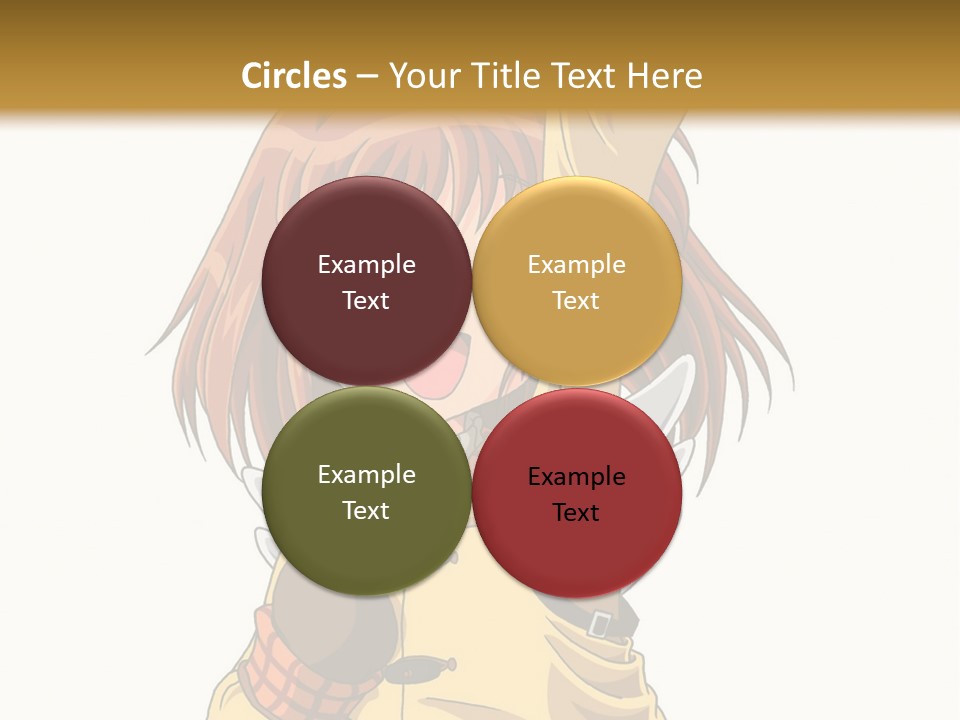 A Girl In A Trench Coat Holding A Glove PowerPoint Template