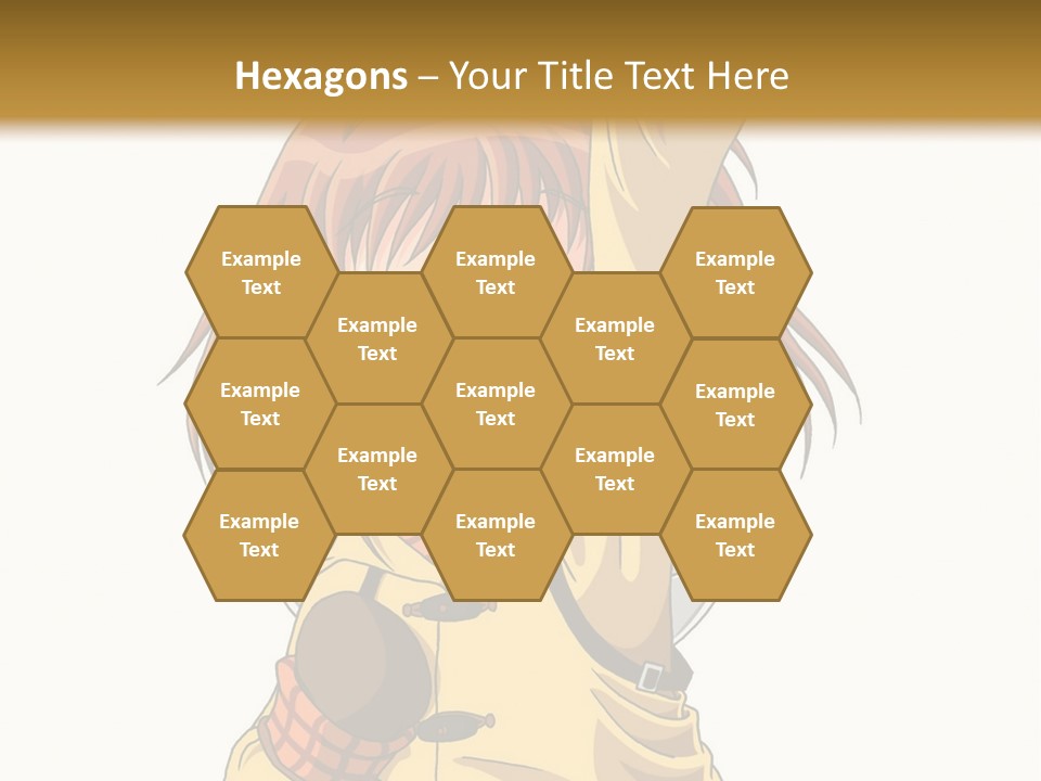 A Girl In A Trench Coat Holding A Glove PowerPoint Template