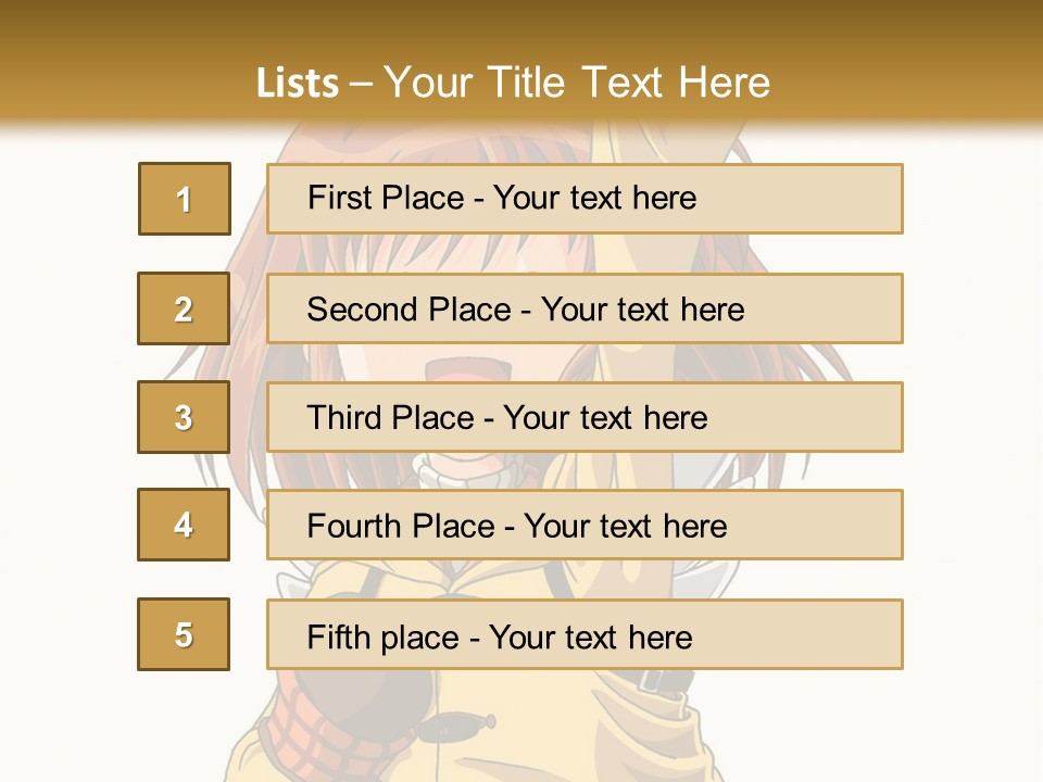 A Girl In A Trench Coat Holding A Glove PowerPoint Template